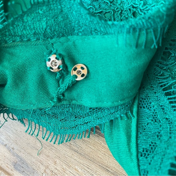 Adrianna Papell Green Lace Dress- Size 2 Petite - Picture 3 of 6